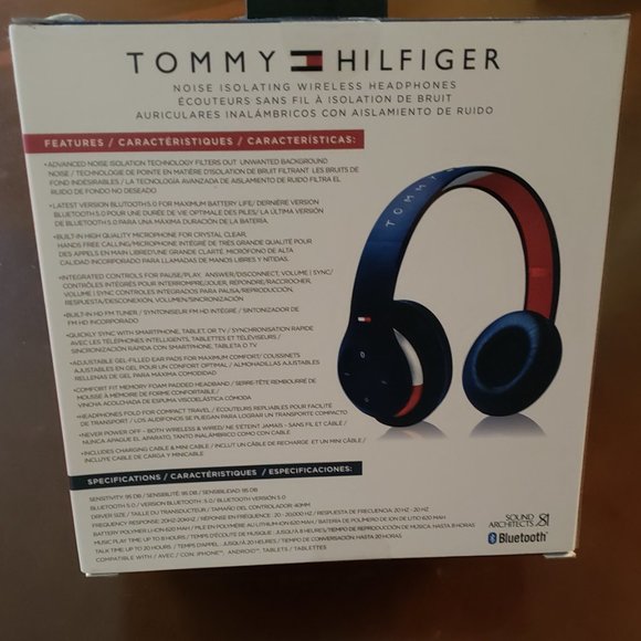 Tommy Hilfiger Wireless Bluetooth Headphones - Picture 2 of 4